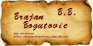 Brajan Bogutović vizit kartica